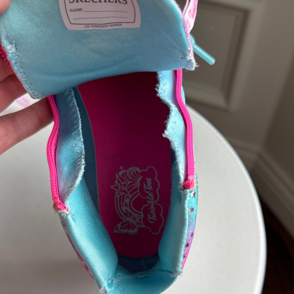 Sketchers Twinkle Toes Colorful Kids High-Top Sneakers Size US 1.5 - Picture 12 of 12
